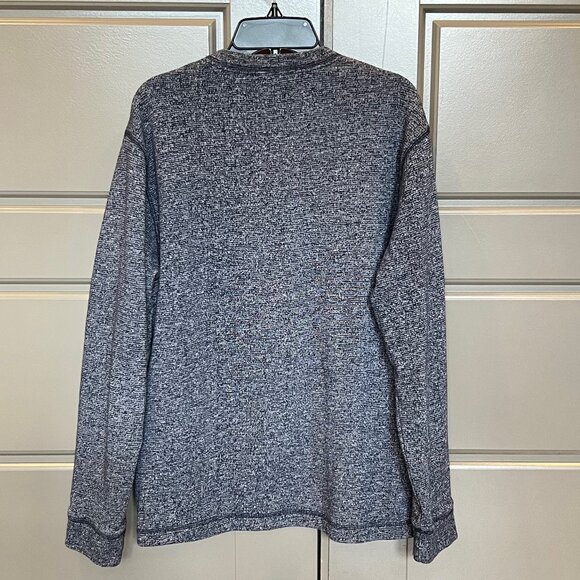 Cremieux Classics henley sz S in marled blue & white - Picture 2 of 9